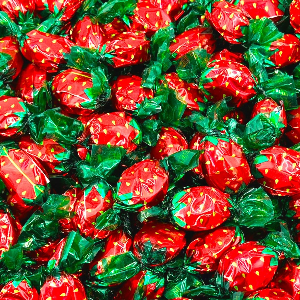 Strawberry Filled Bon Bons | 1 Pound Bag - Approx. 85 Count | Hard Candy |