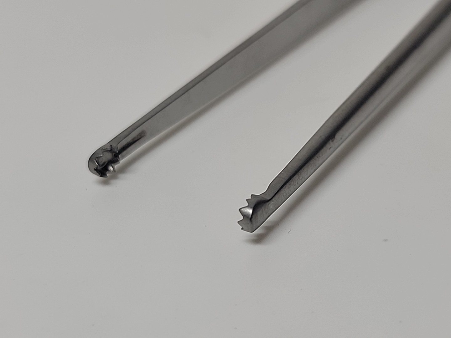 Mueller CH 6021 Selman Tissue Forceps, Fine, Serrated, Round Tips, 8" (203mm)