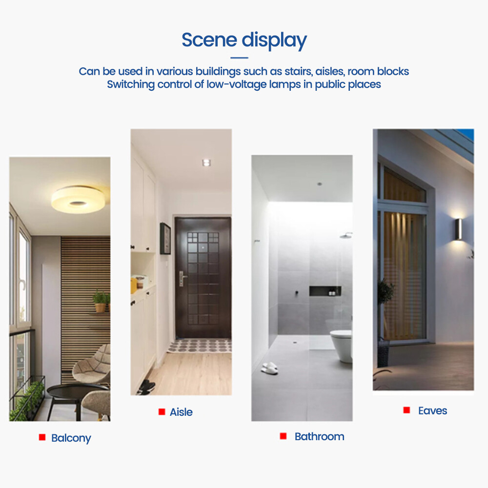 AC85-265V Infrared PIR Motion Induction Sensor Switch For LED Ceiling Light