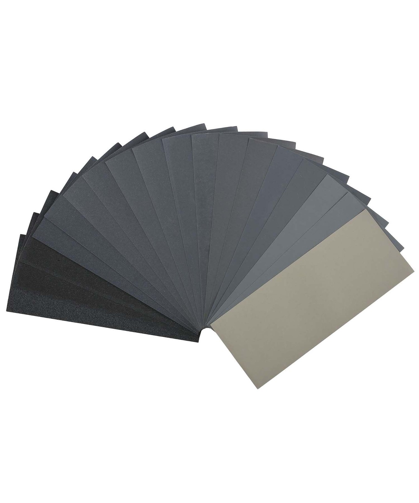 Bates 18 Pack Sandpaper - 12 Grits, 120 to 3000 Assorted 18 pcs,