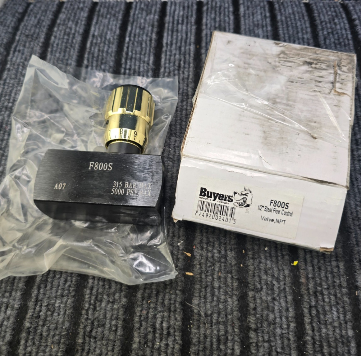 Buyers Products F800S: Flow Control Valve Steel 315 PSI 5000 Bar 1/2"