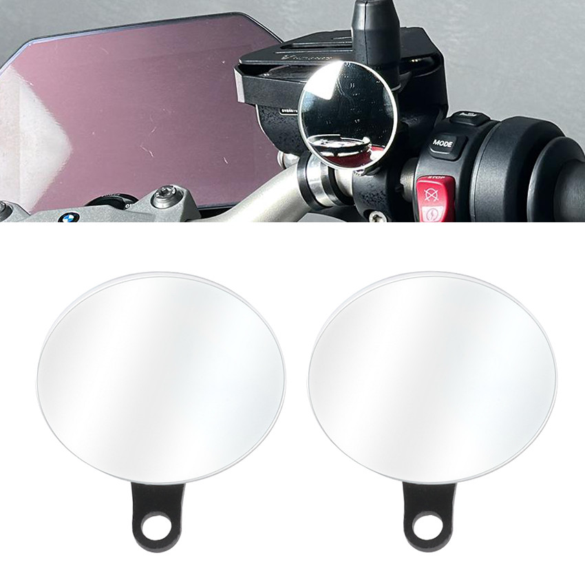 Adjustable Convex Rimless Rearview Side Mirrors For BMW F900R F900XR 2020-2024