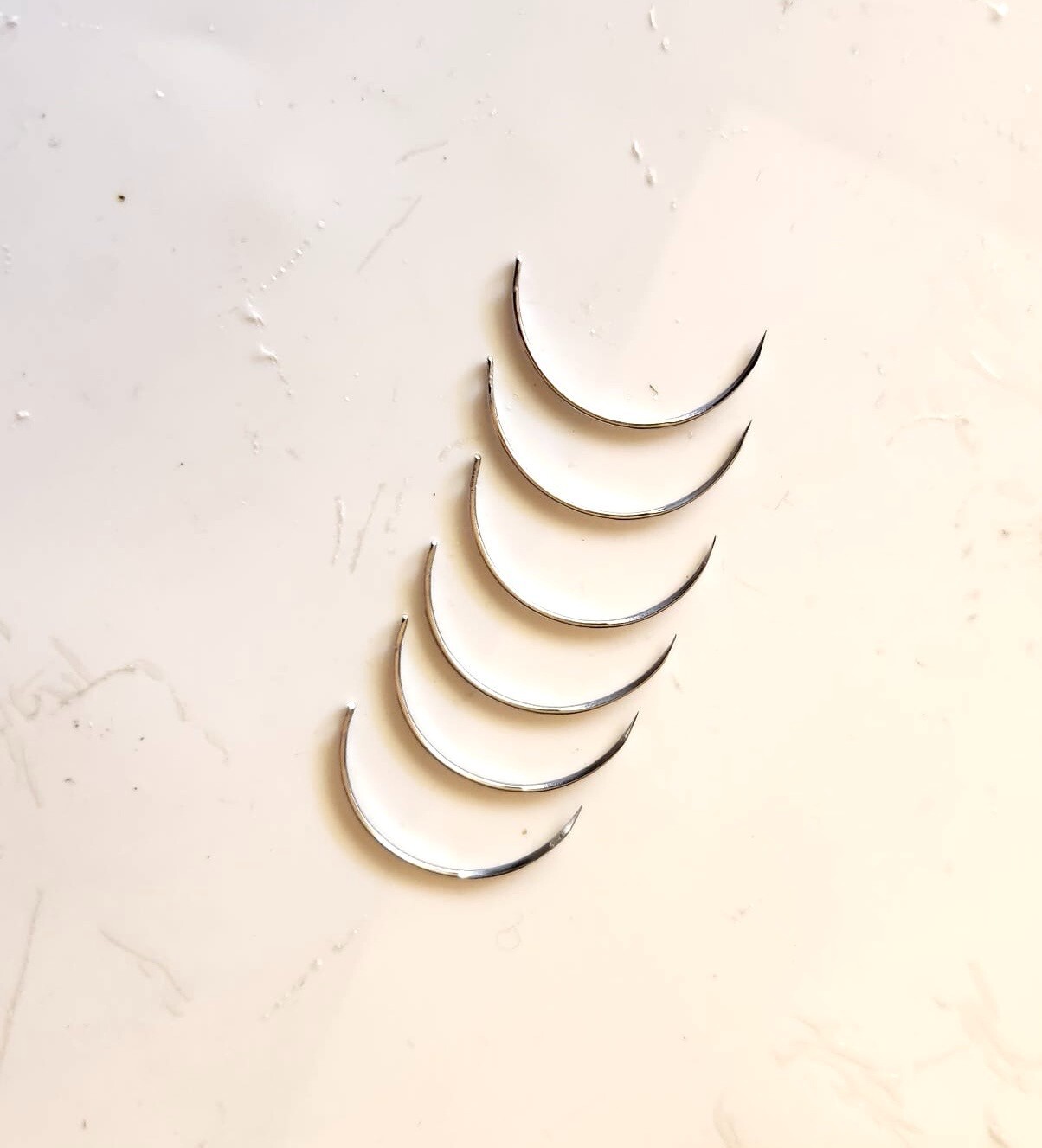 Pack Of 6 Pcs Suture Needle 1/2 Circle# 1 Surgical Instruments