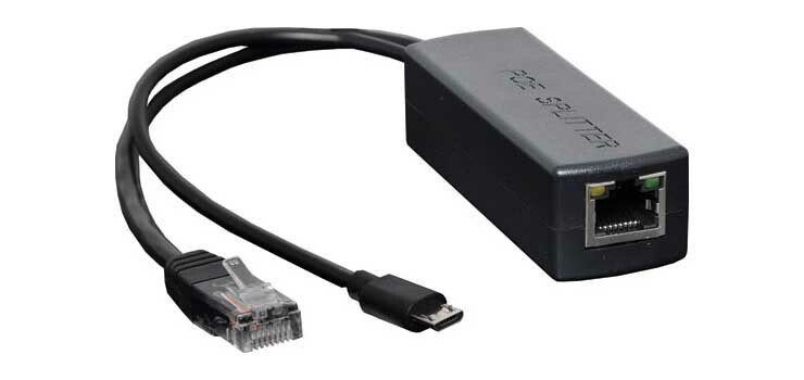 48V 5V PoE Power Over Ethernet Splitter USB MicroUSB Adapter Raspberry Pi ESP32