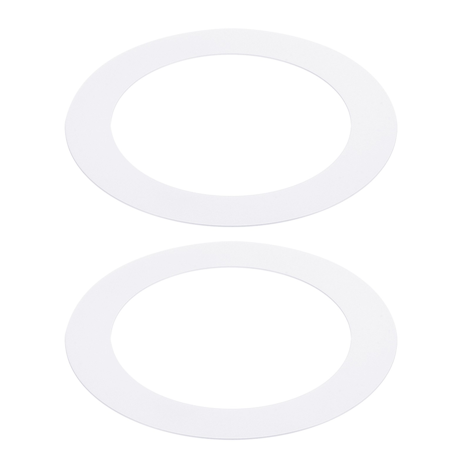 2pcs 4" ID 5.5" OD Goof Rings for Recessed Light Matte White Goof Trim Ring