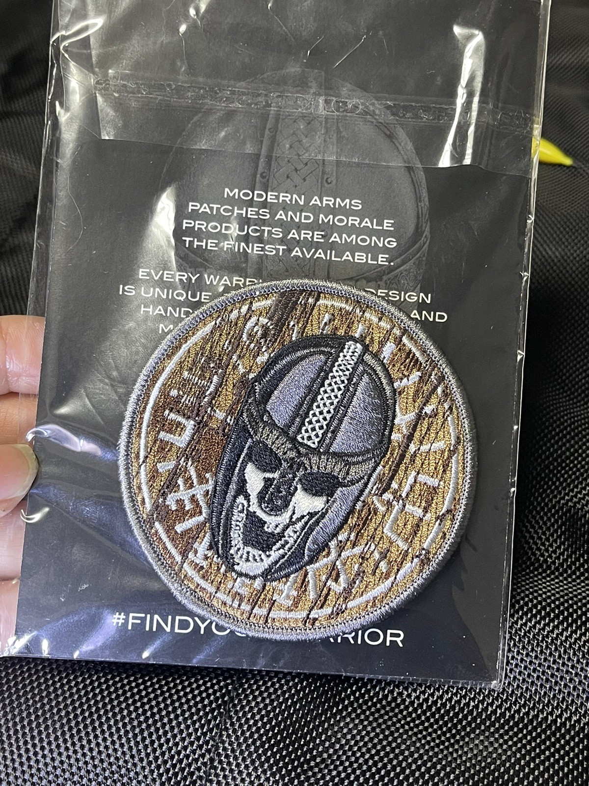 Viking Round Shield Tactical Morale Patch, 2 pc-set Modern Arms, Embroidered