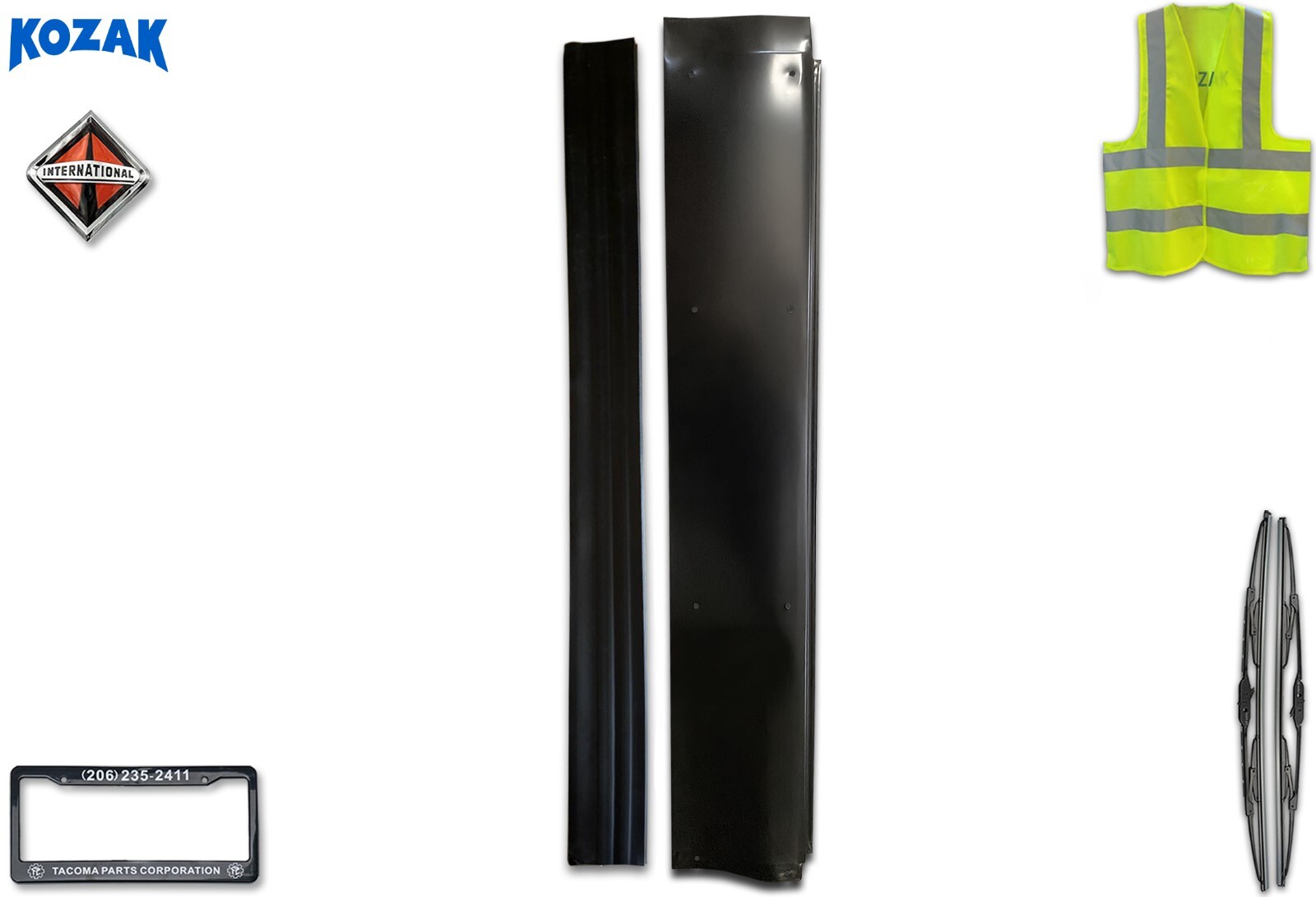 Bottom Lower Wind Fairing Cab Extender & Extension Right International Prostar