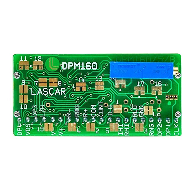 Lascar DPM 160S Display Panel Mount 4-1/2 Digit LCD Module, Configurable