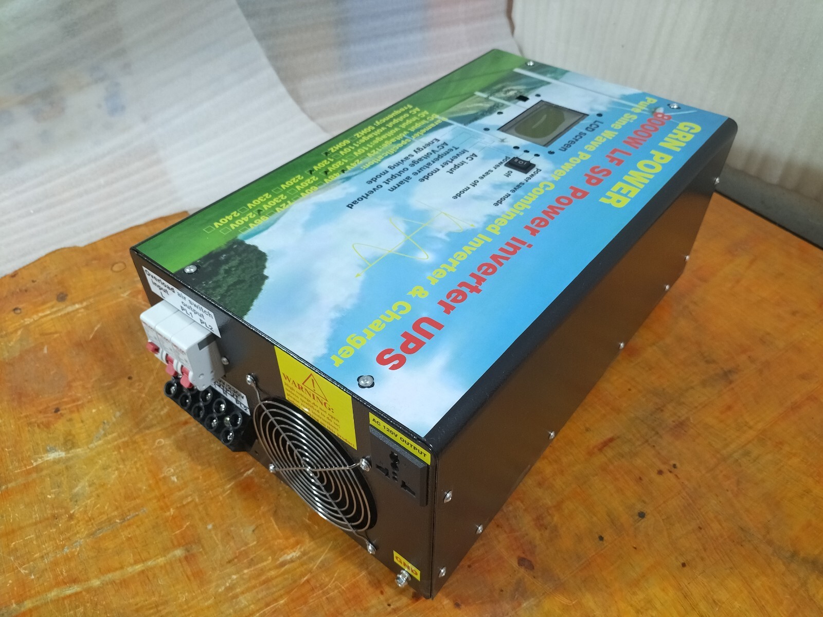 8000W LF Split Phase Pure Sine Wave Power Inverter DC 24V-AC 110V/220V/charger