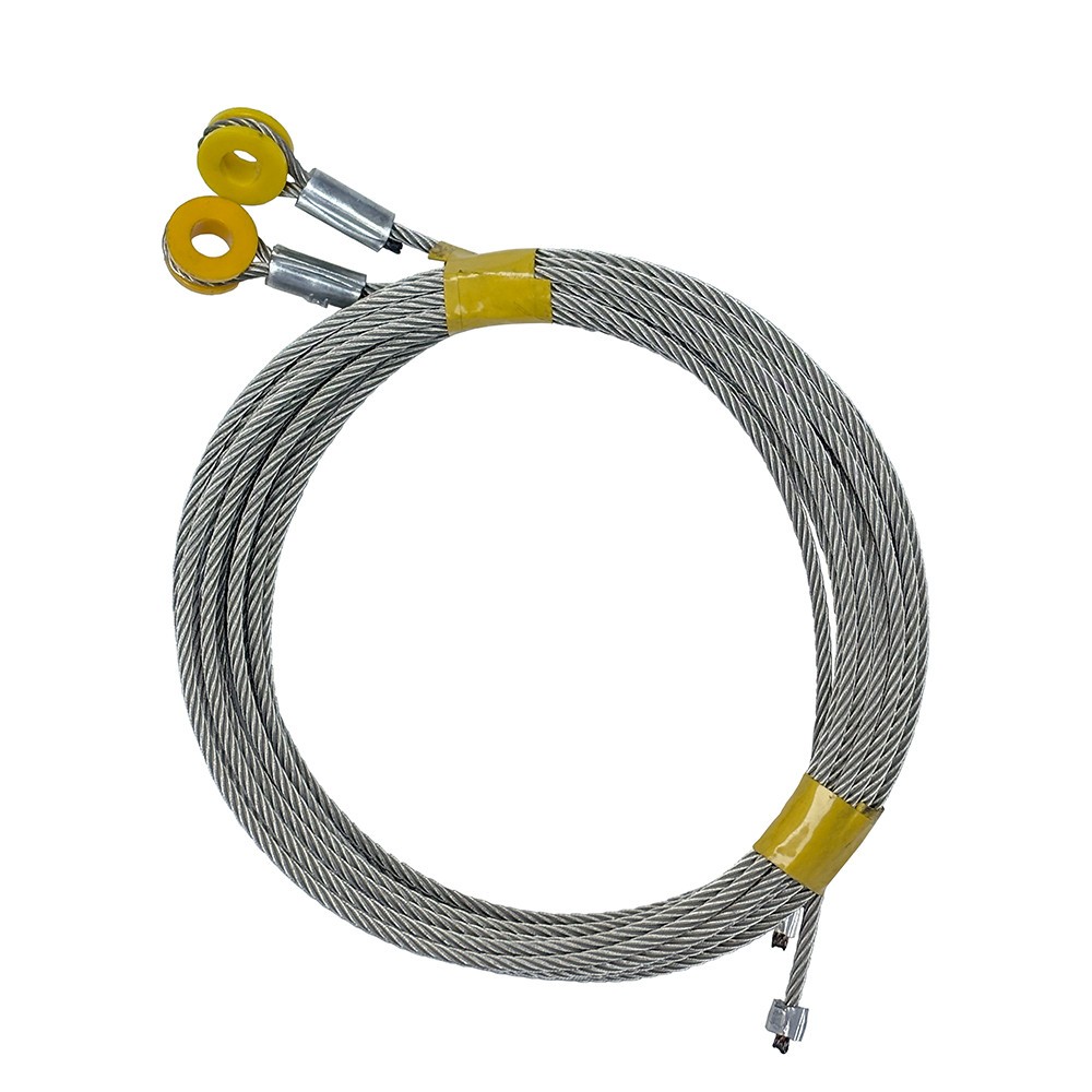 Todco Whiting Truck Trailer Door Cables Roll Up (130") 1/8”, 7 x 19 Pair
