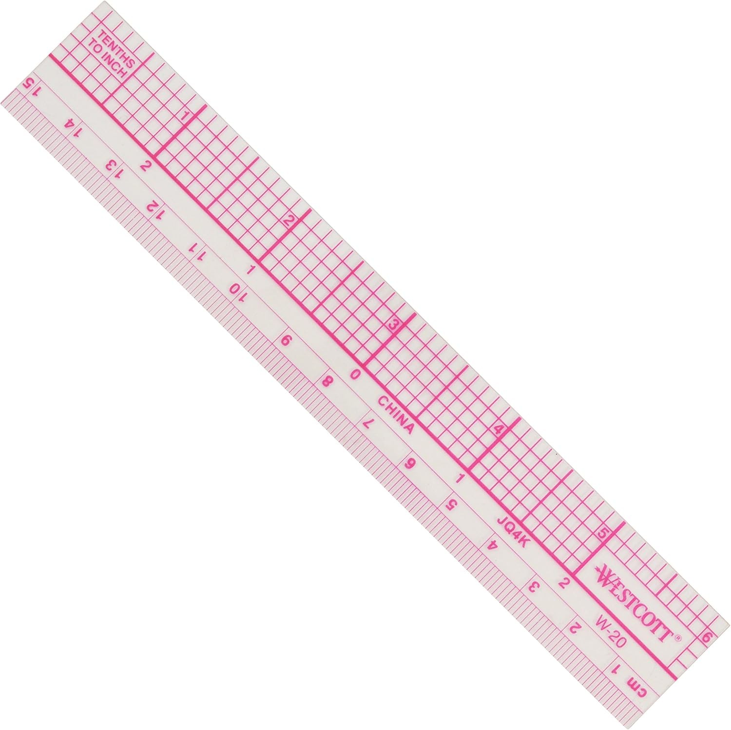 Transparent graph ruler zero centering