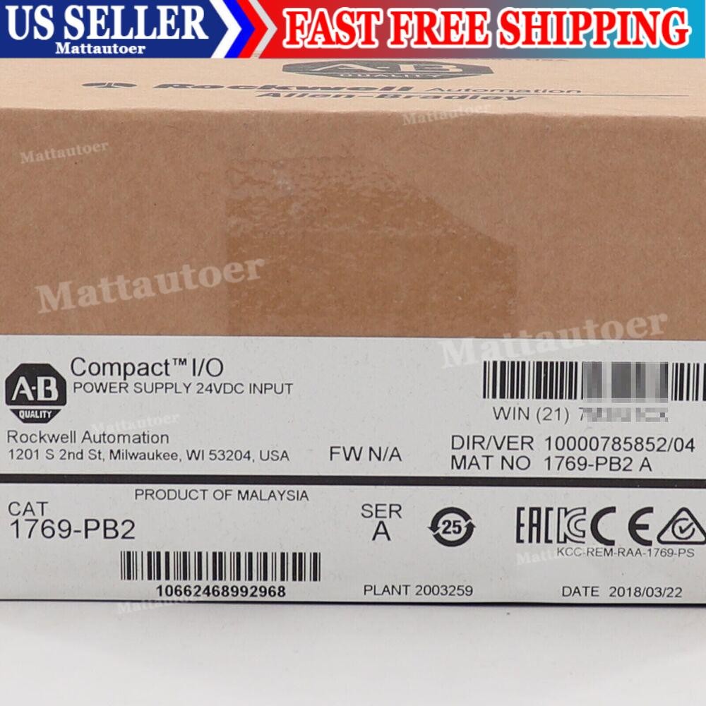 Allen-Bradley 1769-PB2 CompactLogix DC 2A/0.8A Power Supply New Factory Sealed