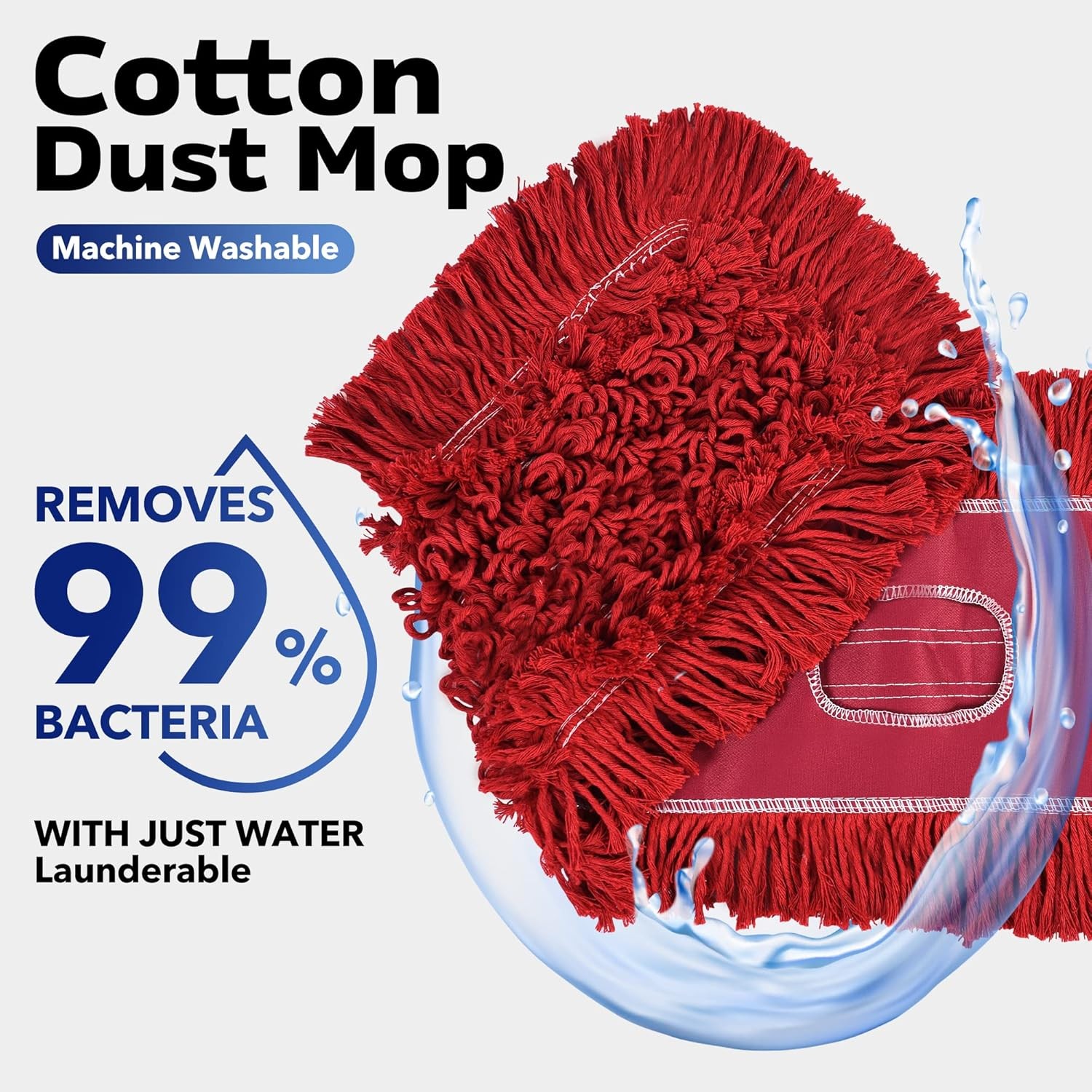 Matthew Cleaning 36'' Industrial Strength Cotton Dust Mop Refill Washable