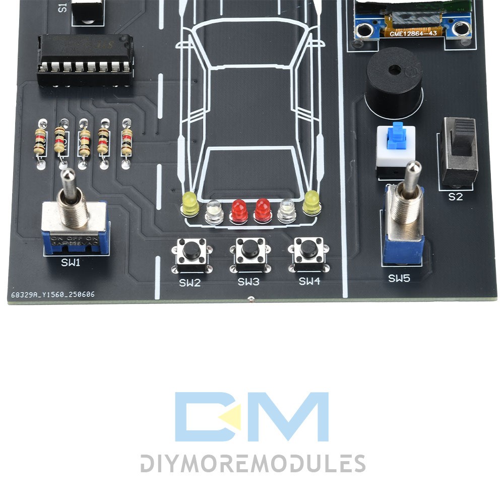 DIY Car Driving Simulation Soldering Practice Kit Electronic Kit Solder Kit