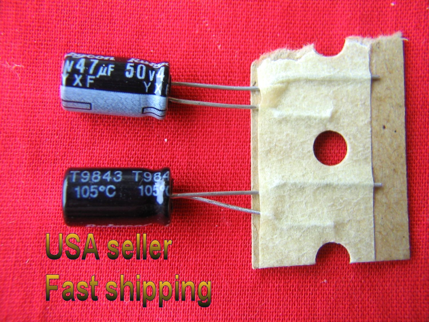 4 pc - 47uf 50v electrolytic105C Rubycon caps LOW ESR + LONG LIFE