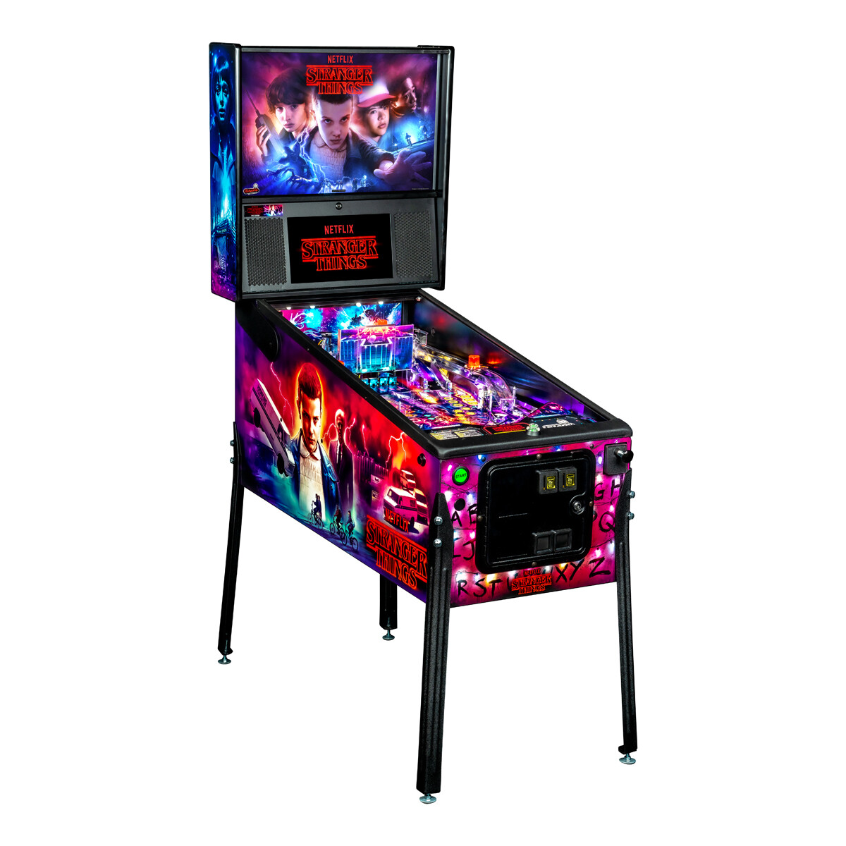 Stern Stranger Things Pro Pinball Machine with Installed Shaker Motor