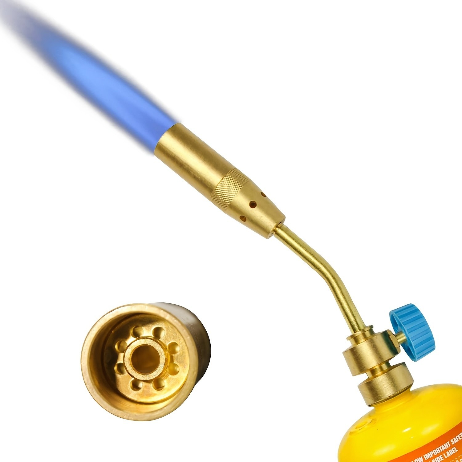 BLUEFIRE Propane Torch Head, Super Jumbo Flame Turbo Torch  Head Capable