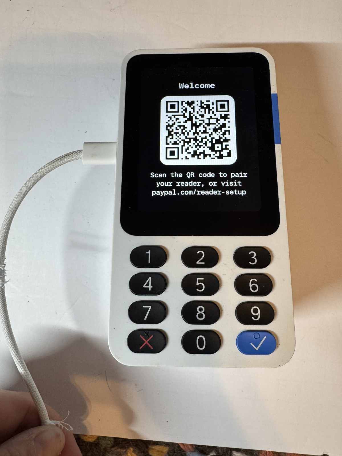 PayPal Zettle/POS system/payment solutions & card reader White