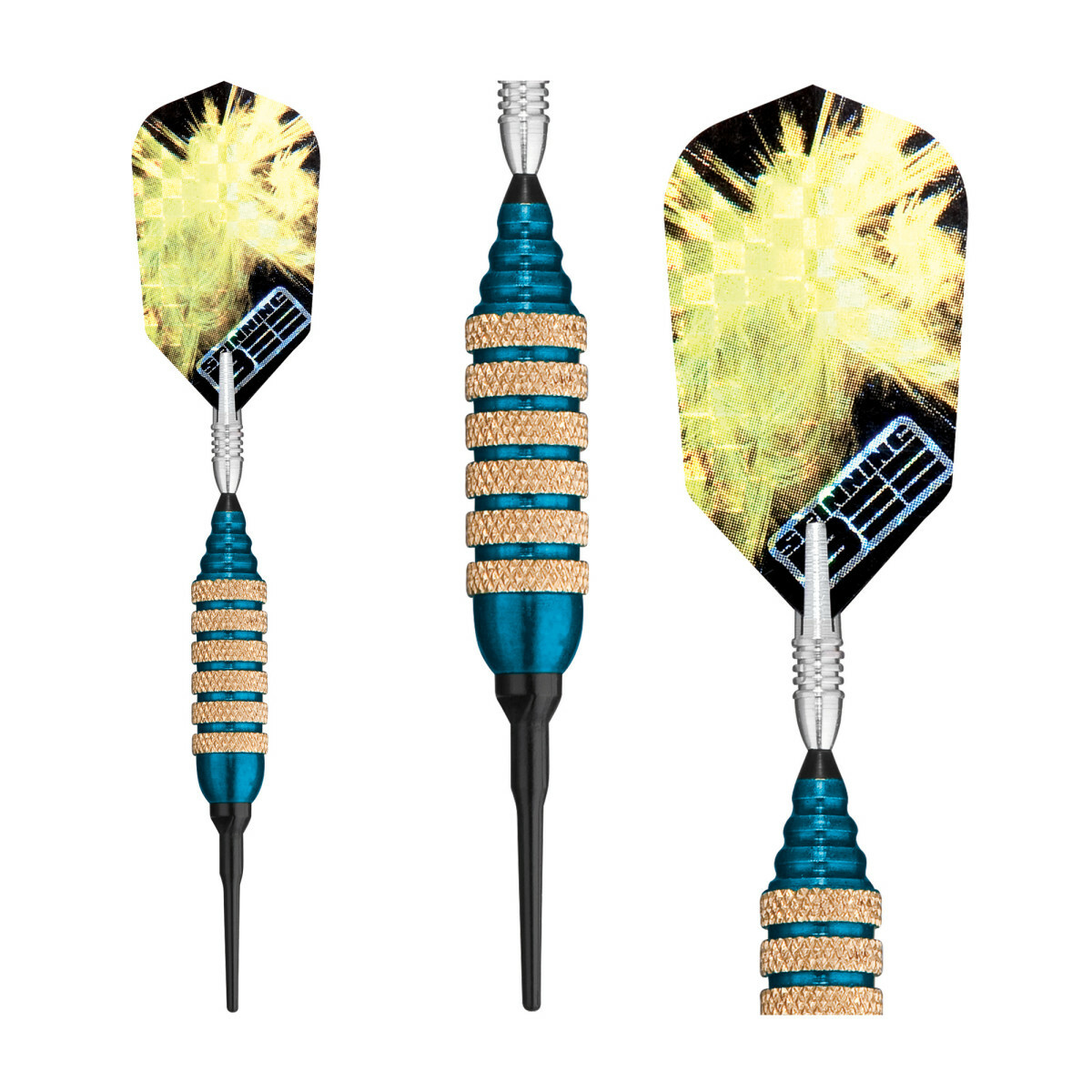Viper Spinning Bee Soft Tip Darts - Dartboard Game Accessory - Blue - 16 Grams