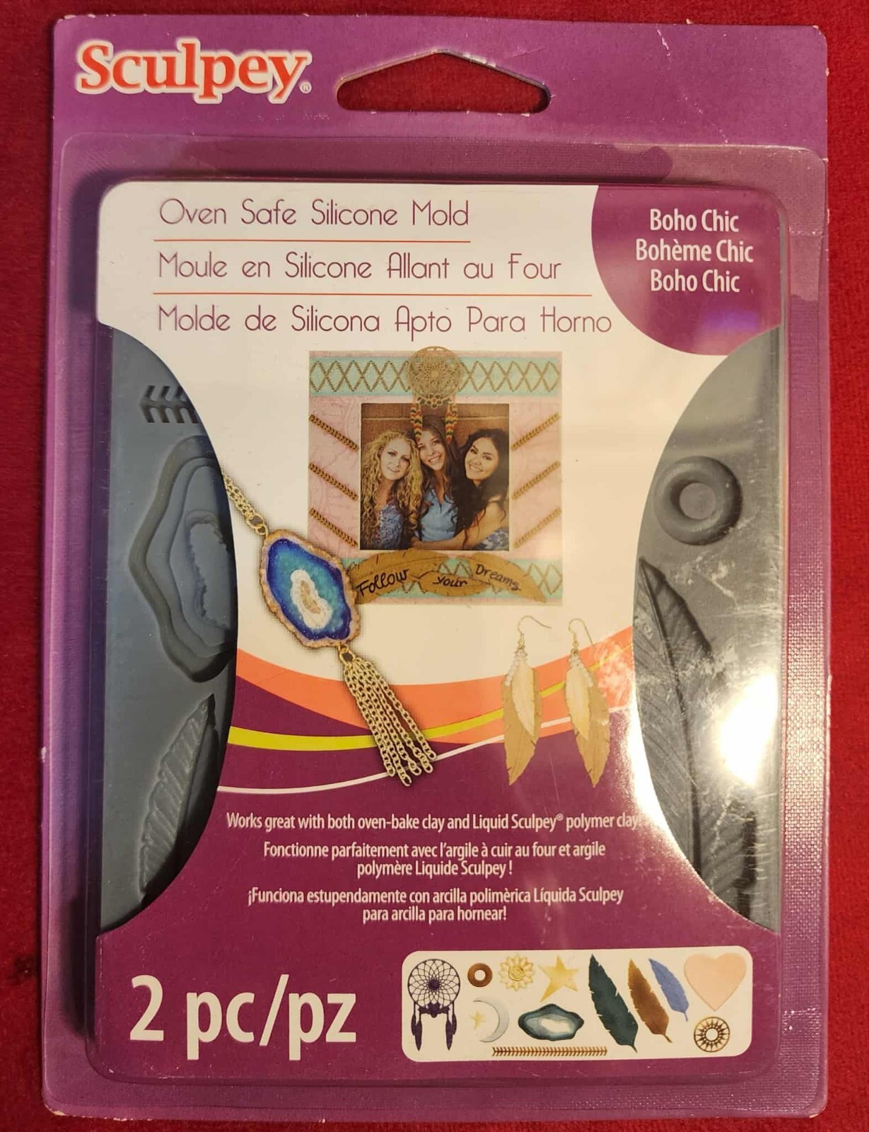 NEW Sculpey Silicone Bakeable Mold oven safe mold – Boho Chic Free shipping