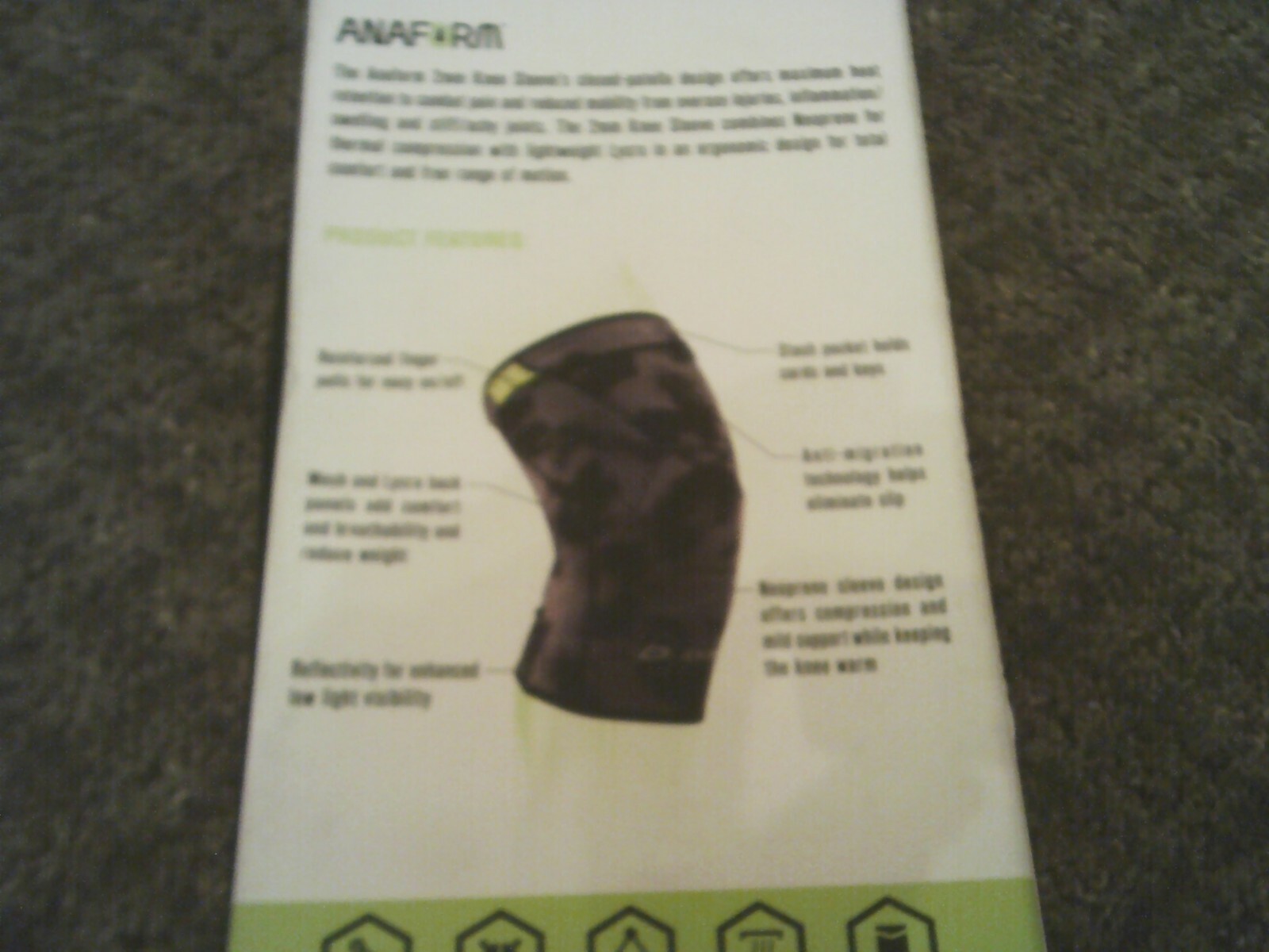 DONJOY Anaform 2mm KNEE SLEEVE, x-small, NEW