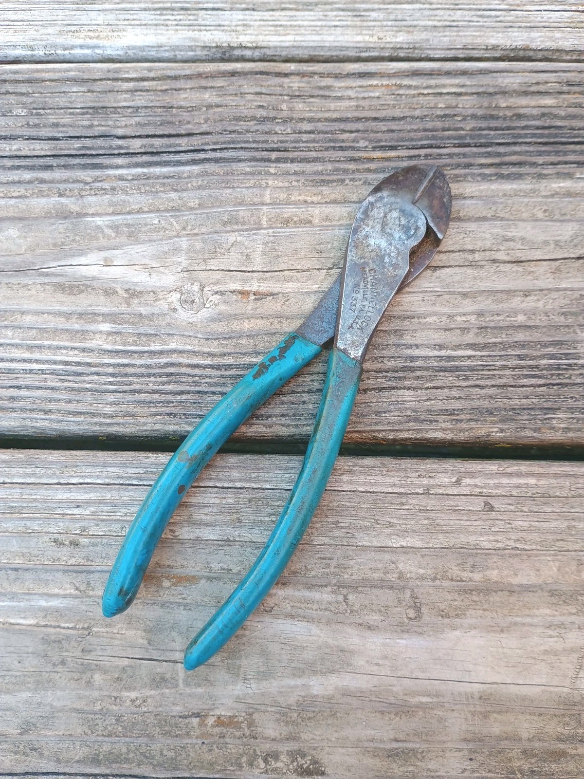 Vintage Channellock 7" Diagonal Cutting Pliers No 337 Meadville PA USA