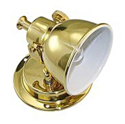 Berth Light "Deluxe" Brass 75mm 15W BA15d Bulb