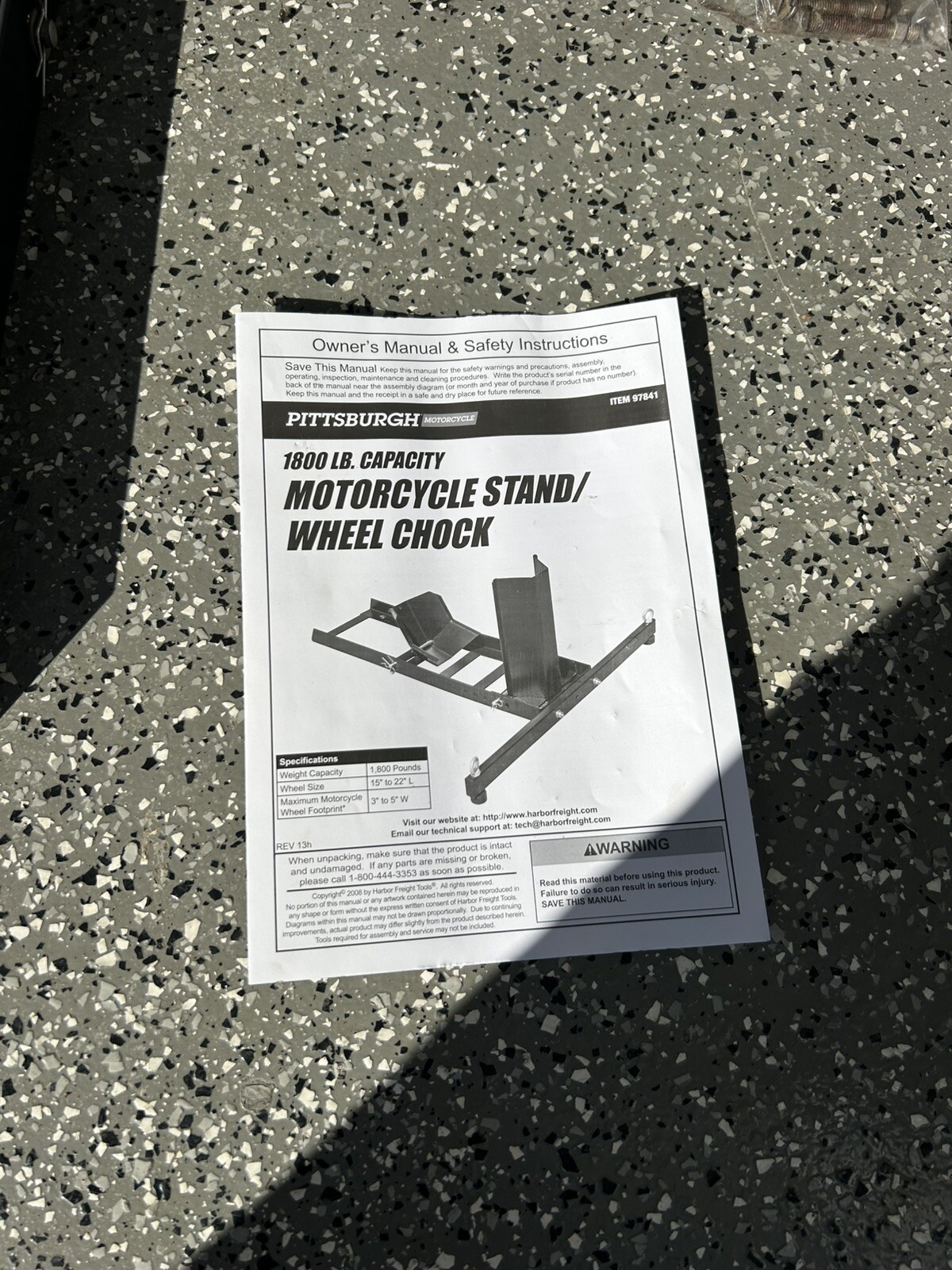 Motorcycle Wheel Chock