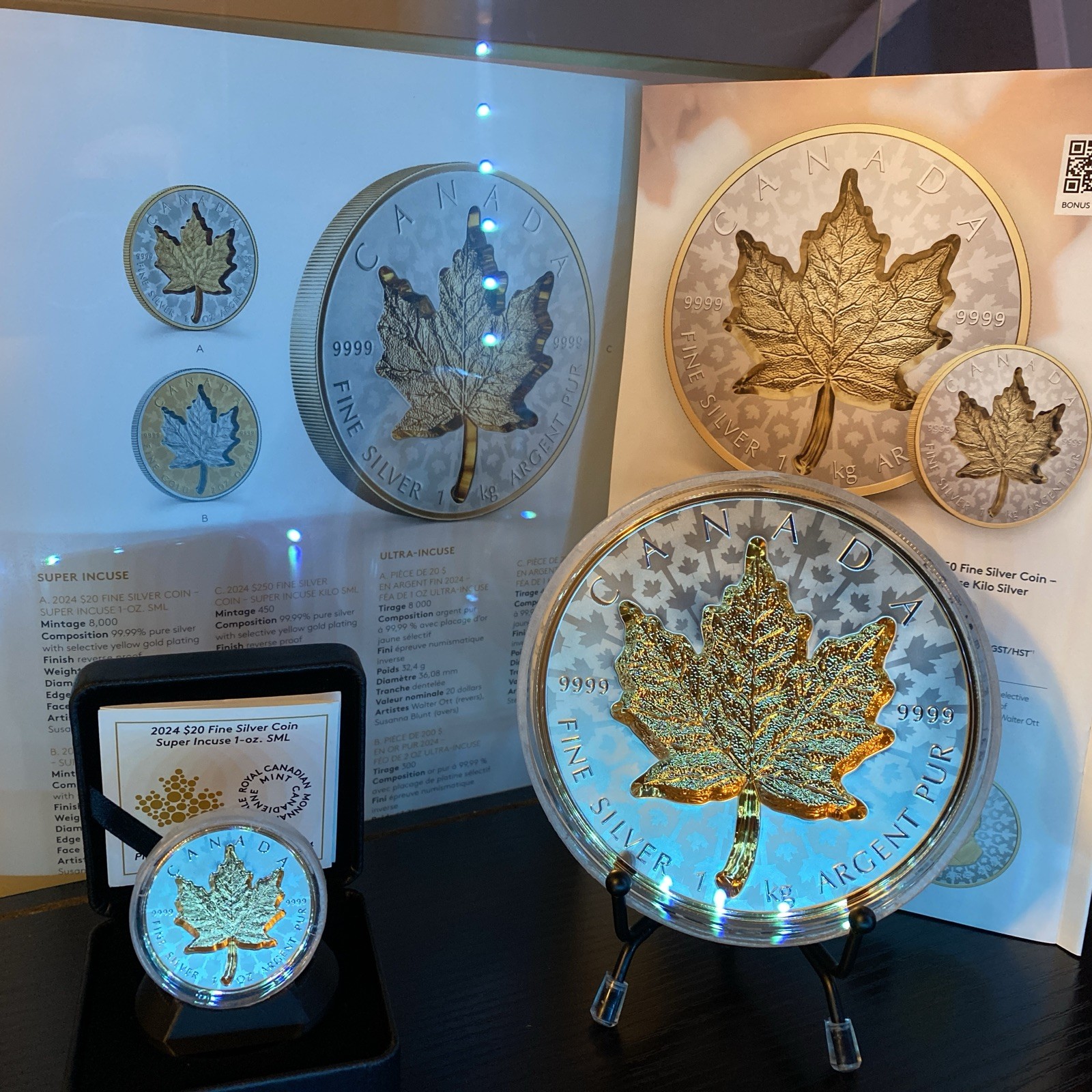 2024 1 kg Canada $250 Super Incuse Maple Silver Reverse Proof LAST ONE!!