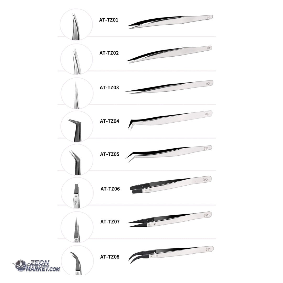 Dspiae AT-TZ08 Anti-Static Angled Tweezers