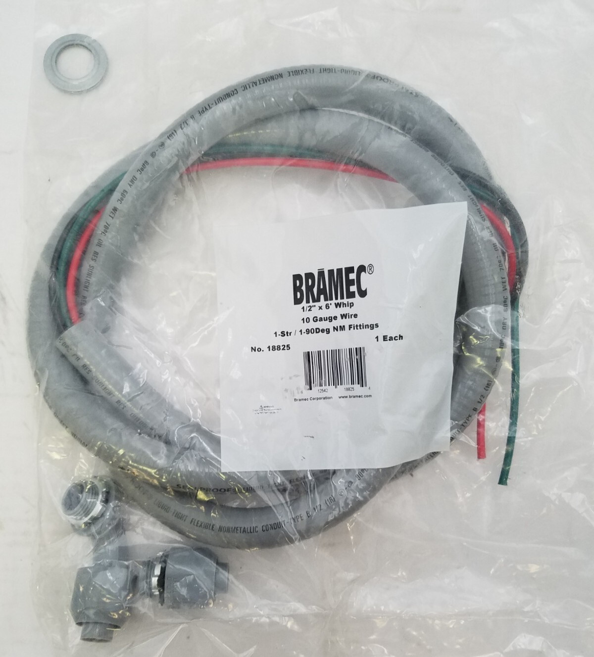 Bramec 18825-1/2”X6” 10 Gauge Wire 1-STR / 1-90 NM Fittings 612542188254