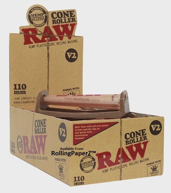 RAW Version 2 CONE ROLLER ROLLING MACHINE Rolls KING SIZE & 1 1/4 Size Cone