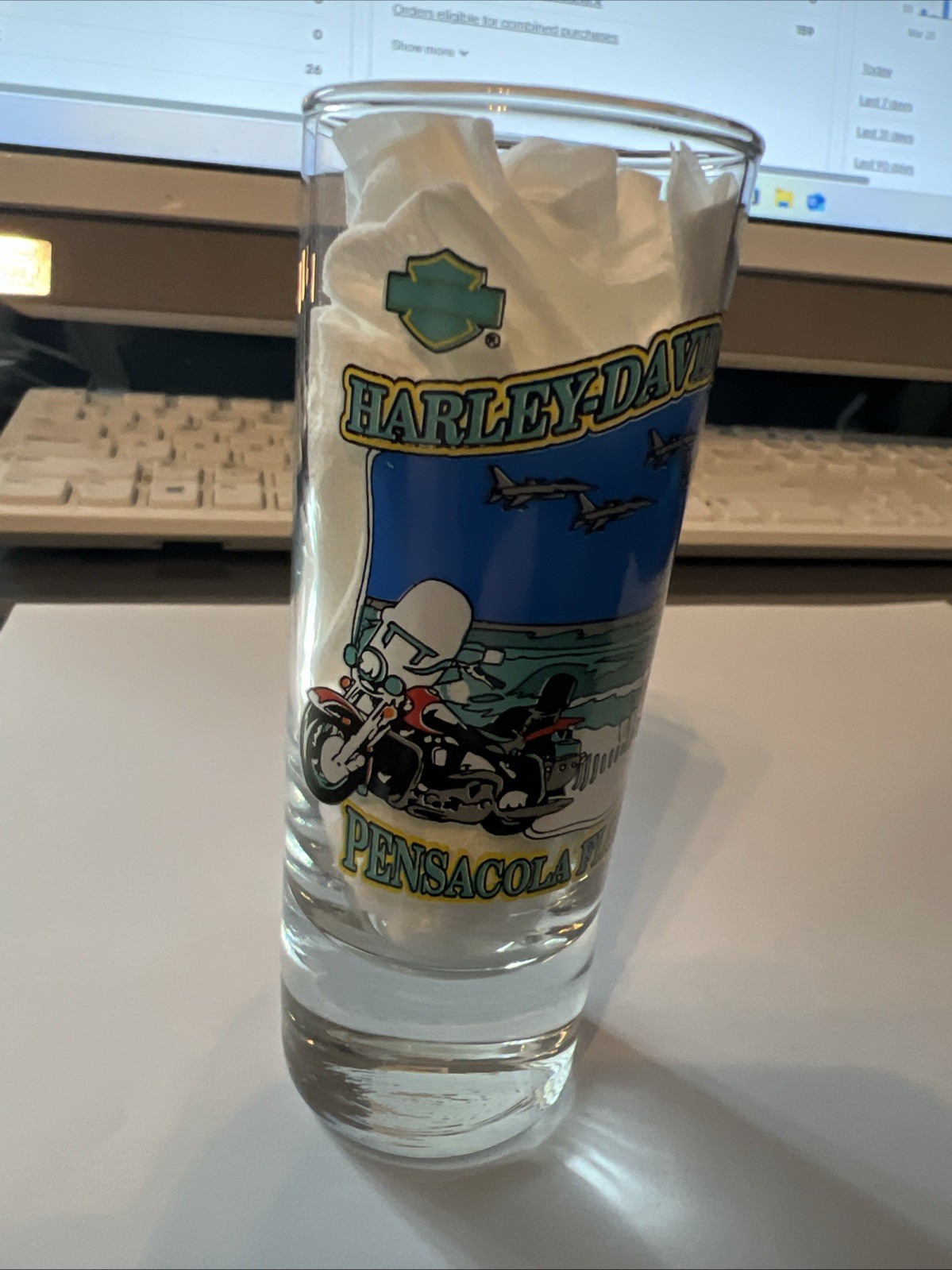 Harley Davidson Pensacola Florida Shot Glass