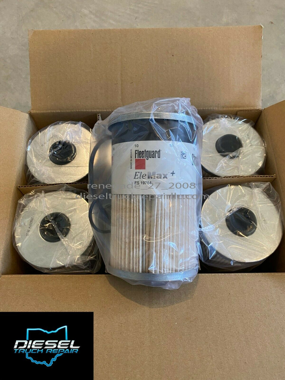 GENUINE FLEETGUARD FS19764 FUEL WATER SEPARATOR CUMMINS (PACK OF 6)
