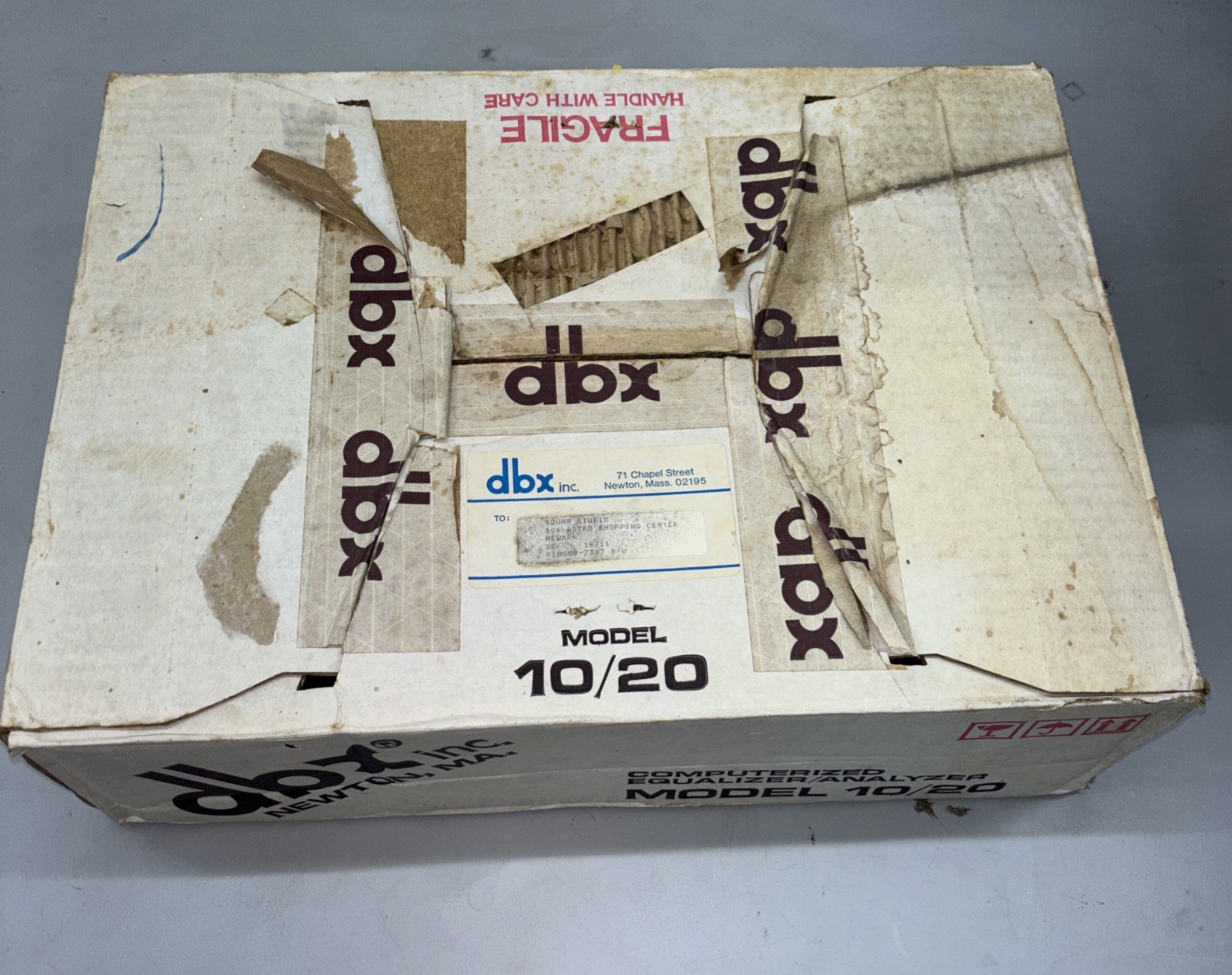 DBX 10/20 Computerized Equalizer Analyzer W/ Box - Studio Use - Works Great