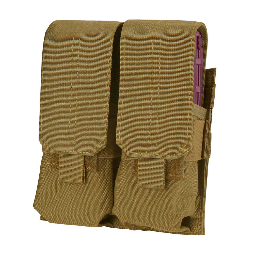 Coyote Molle Tactical Modular Closed Top Double Mag Pouch