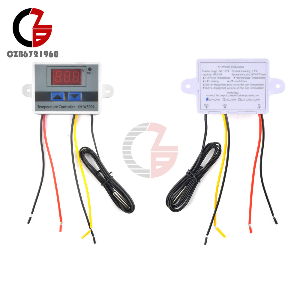 XH-W3001 New Digital LED Temperature Controller Thermostat Control Switch NTC