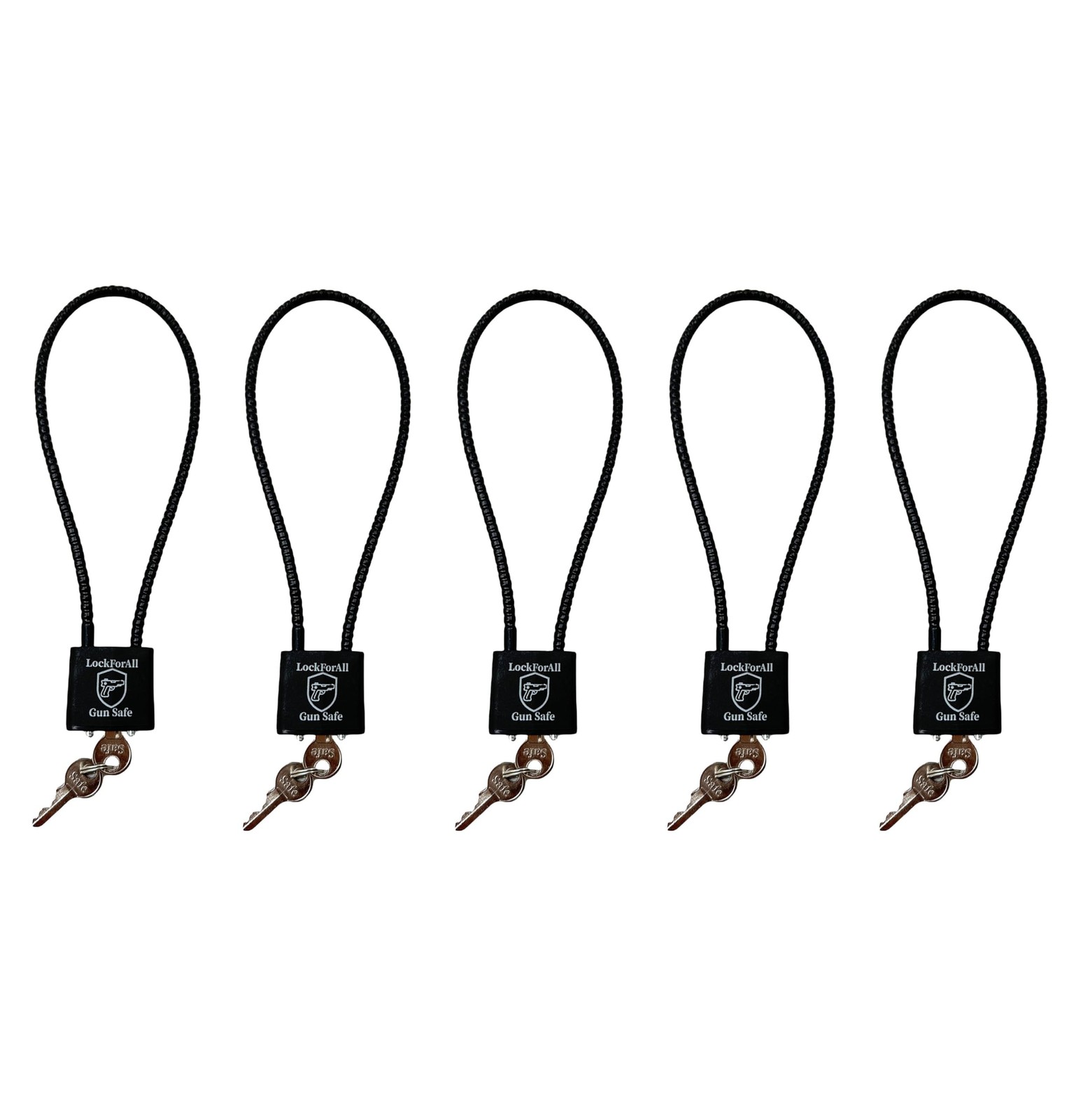 Cable Gun Locks with Keys Hunting Sports- Keyed Alike 15" Cable Gun Safe Lock...