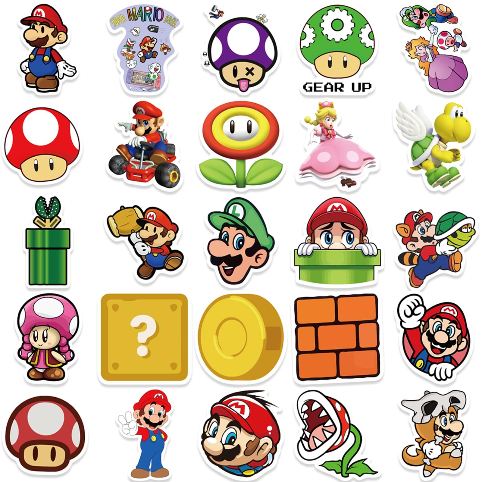 100 Pcs Game Mario Stickers Mla100sl