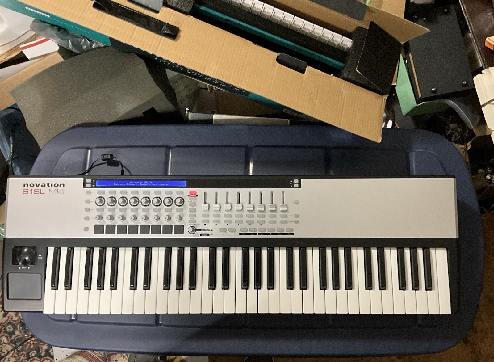 Novation 61SL MKII MIDI Controller Keyboard With Power Supply.