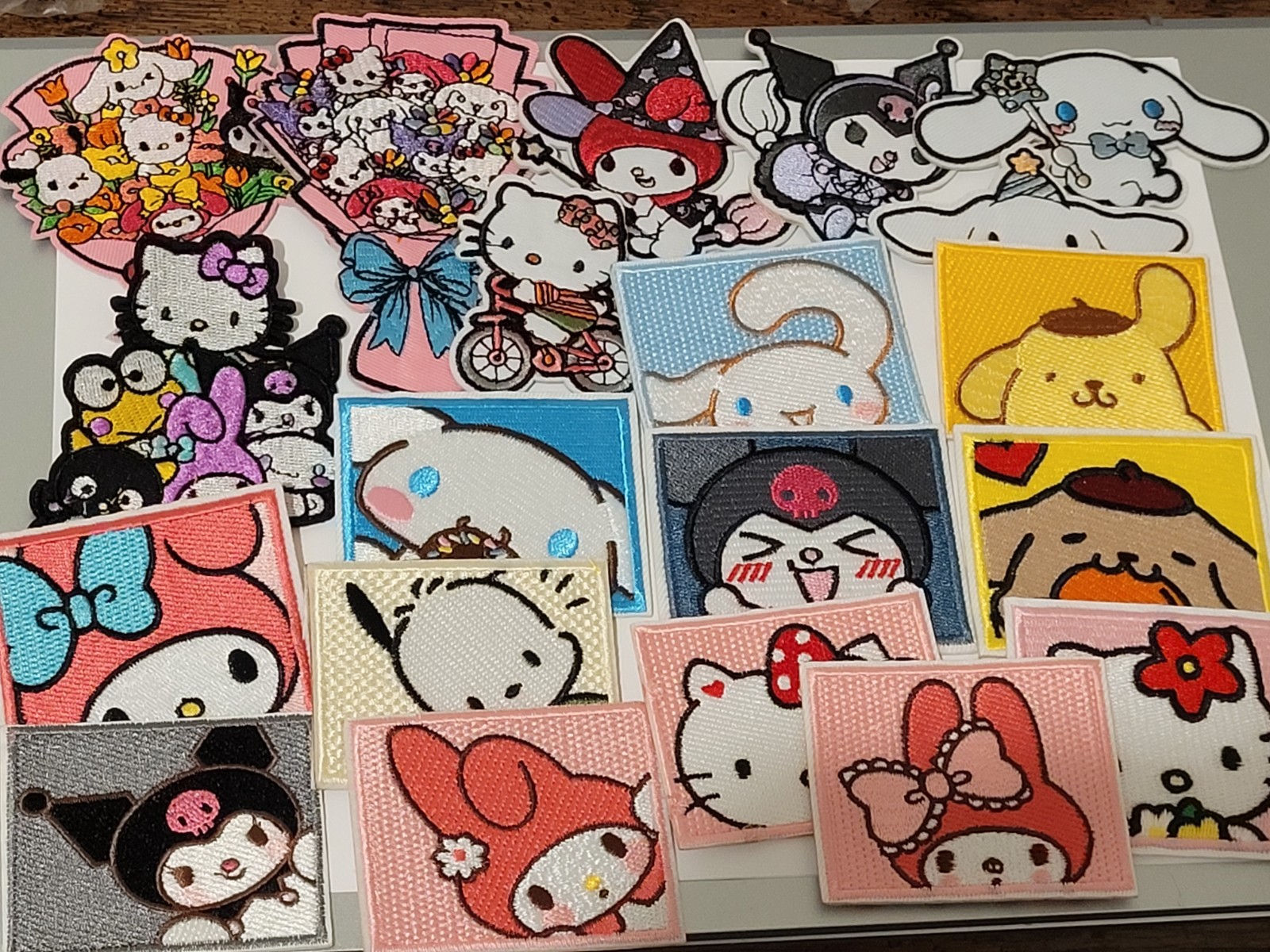 Assorted Sanrio Characters (Unofficial) Embroidered Iron-On Patches 6th Set