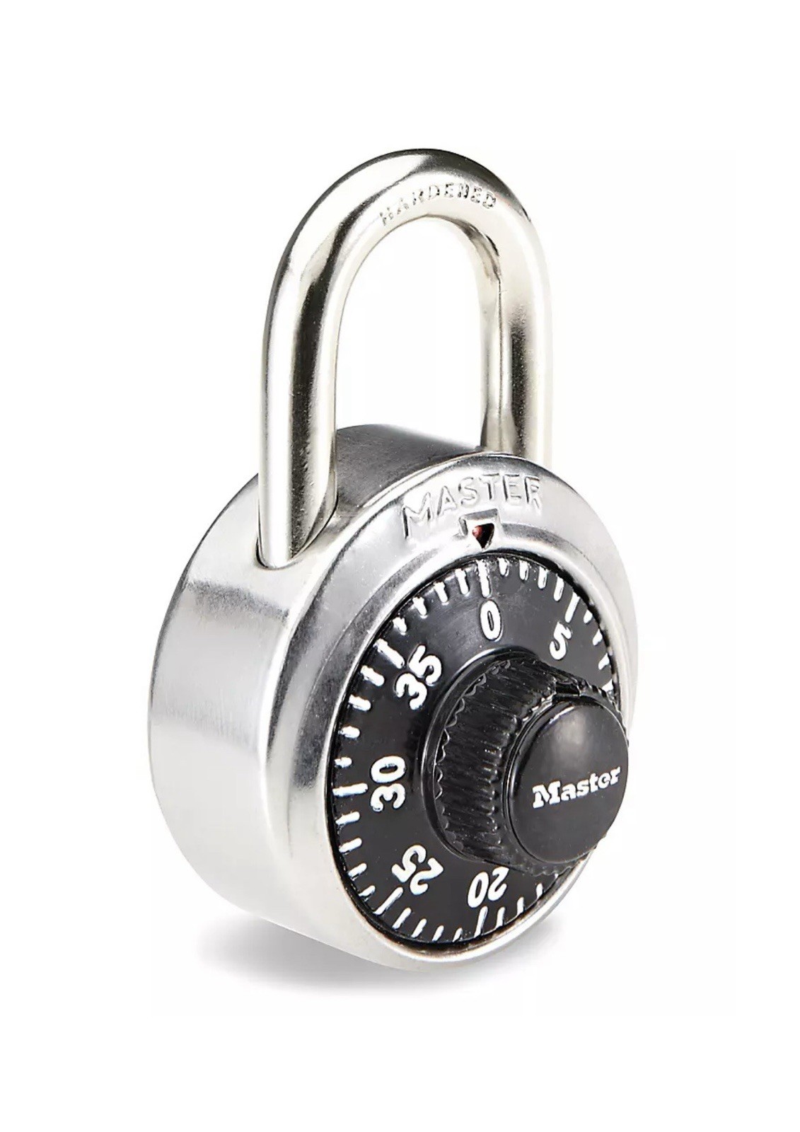Master Lock 1525 Block Guard Combination Black Padlock.  Brand New In Box