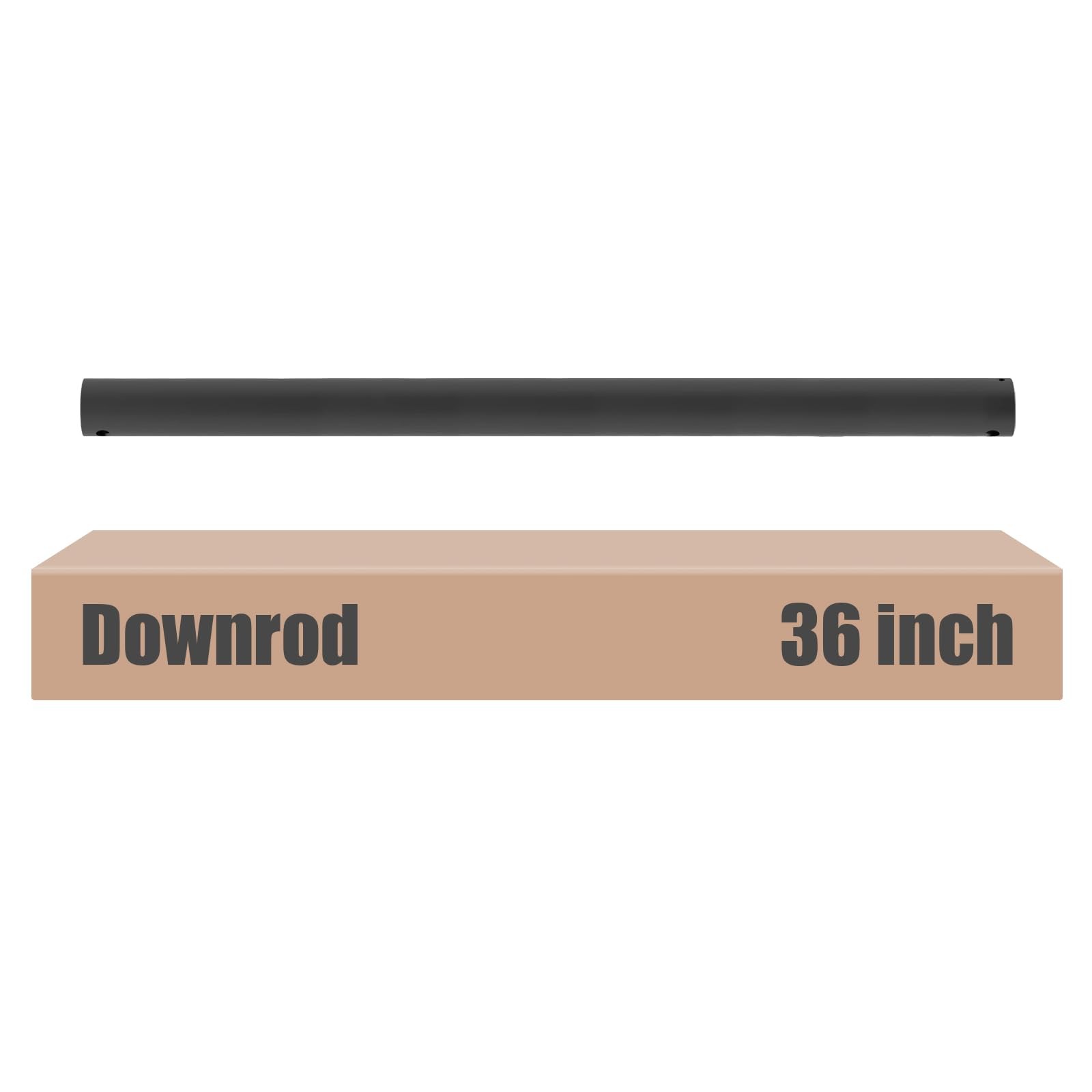 DPXMYG 36 inch Ceiling Fan Downrod, 3 FT Black Downrod for 36 Inch,