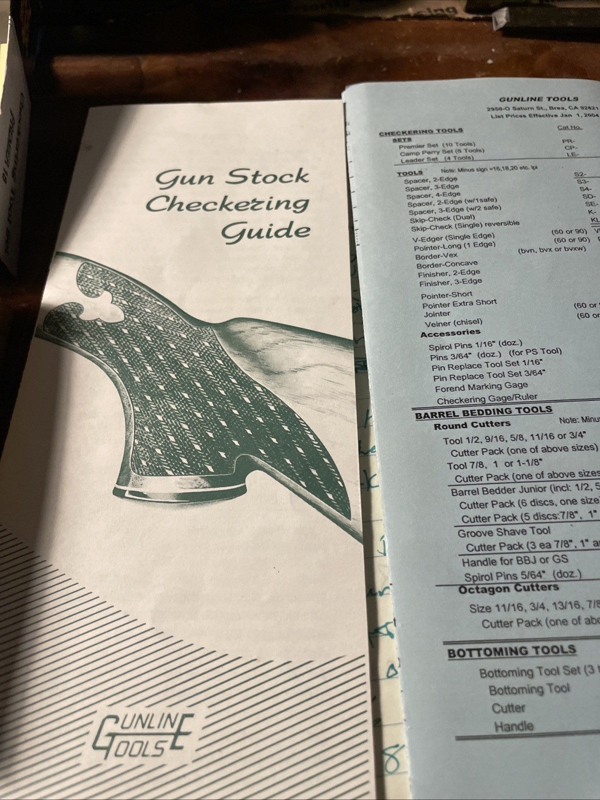 gunline checkering tools