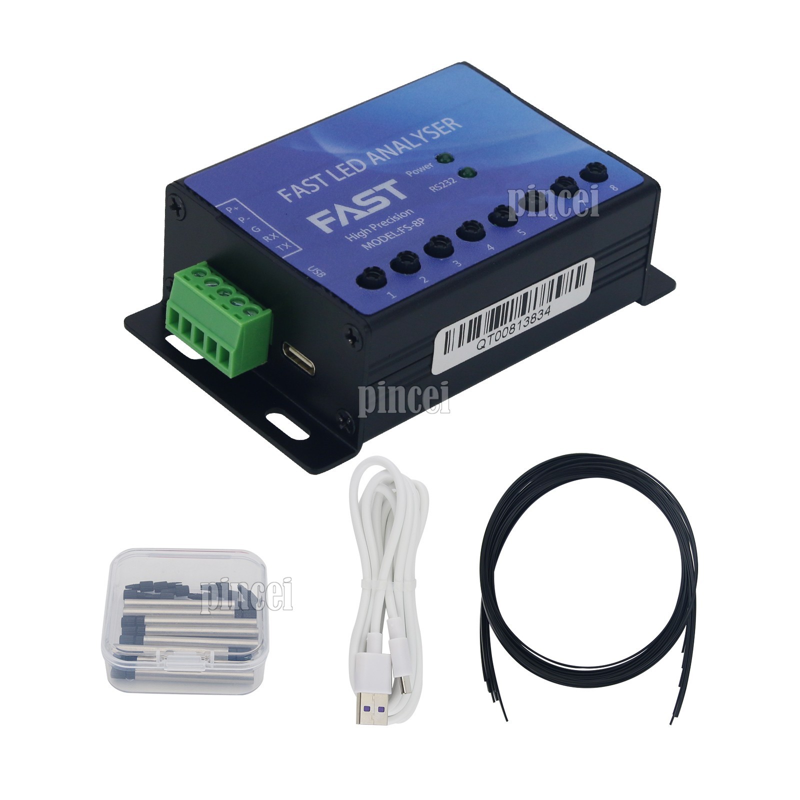 FS-8P 8-Channel High Precision Calibration Fast LED Analyzer HSI/RGB