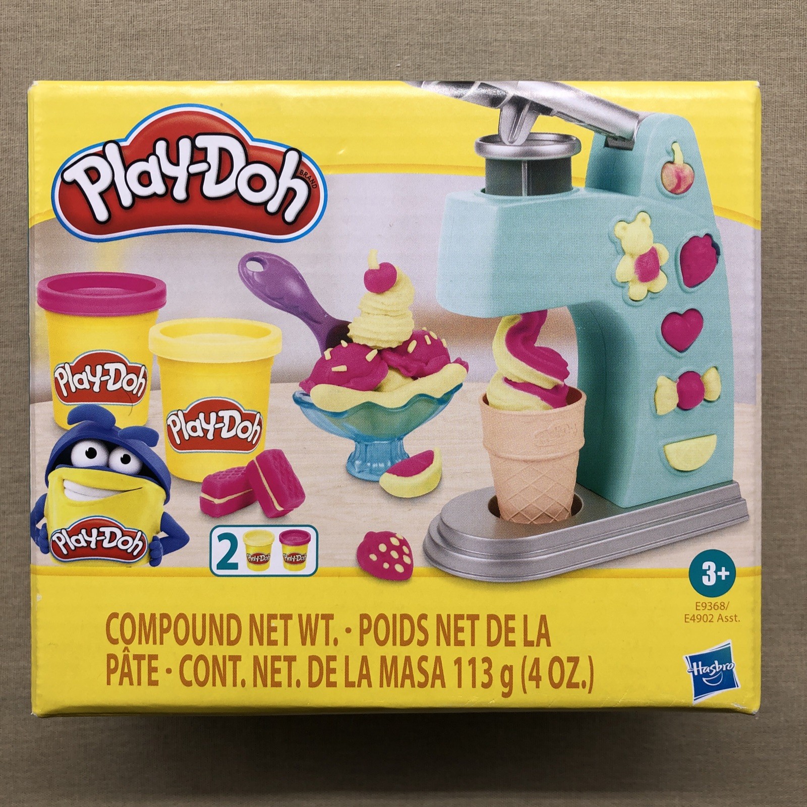 Play-Doh Mini Ice Cream Set E9368 Hasbro Playset NEW NIB Maker Bowl Desserts Kid