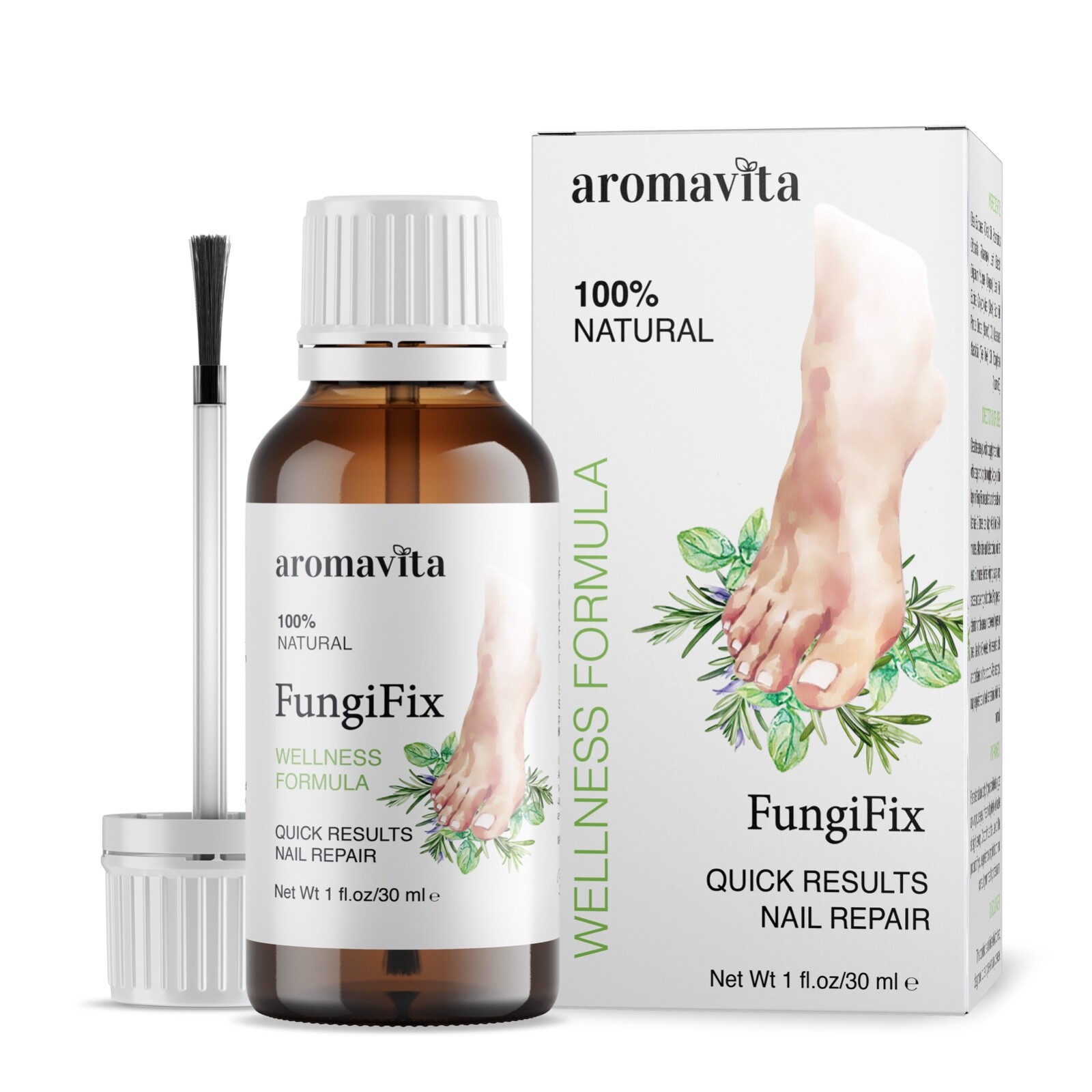 Aromavita FungiFix 100% Natural Nail Repair Quick Results Toenail & Fingernail
