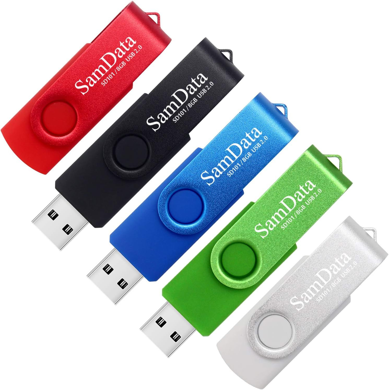 8GB USB Flash Drives 5 Pack 8GB Thumb Drives Memory Stick Jump Drive with LED Li