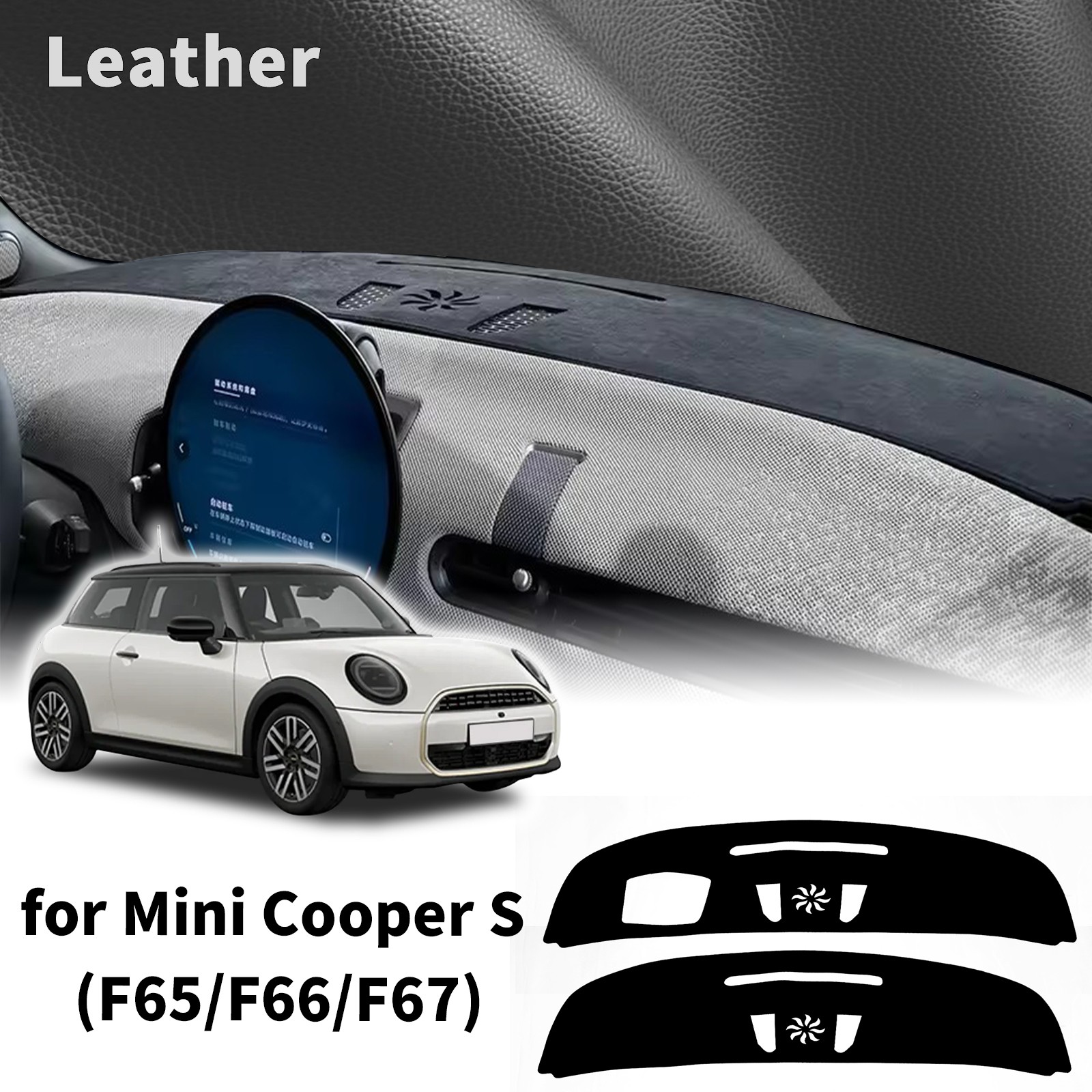 for BMW Mini Cooper S 2026 2025 2024 F65 F66 F67 LHD Dashboard Pad dashmat Car