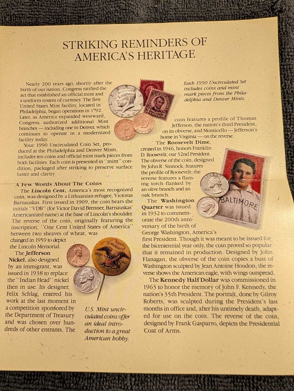 1990 US Mint Uncirculated set OGP